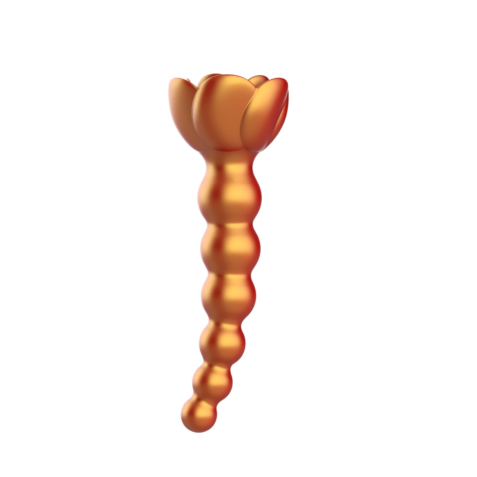Adam & Eve Beaded Rose Blossom Silicone Anal Vibrator - Image 5