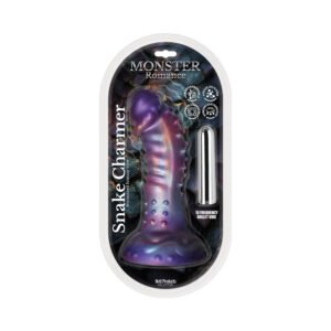 Monster Romance Snake Charmer Silicone Dildo with Multi-Speed Bullet