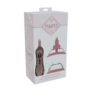 PUMPED Automatic Rechargeable Vulva & Breast Pump with Tongue Stimulator Rose Gold