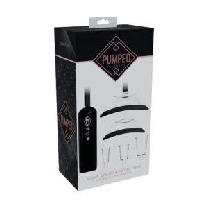 PUMPED Automatic Rechargeable Vulva, Breast & Nipple Pump Black