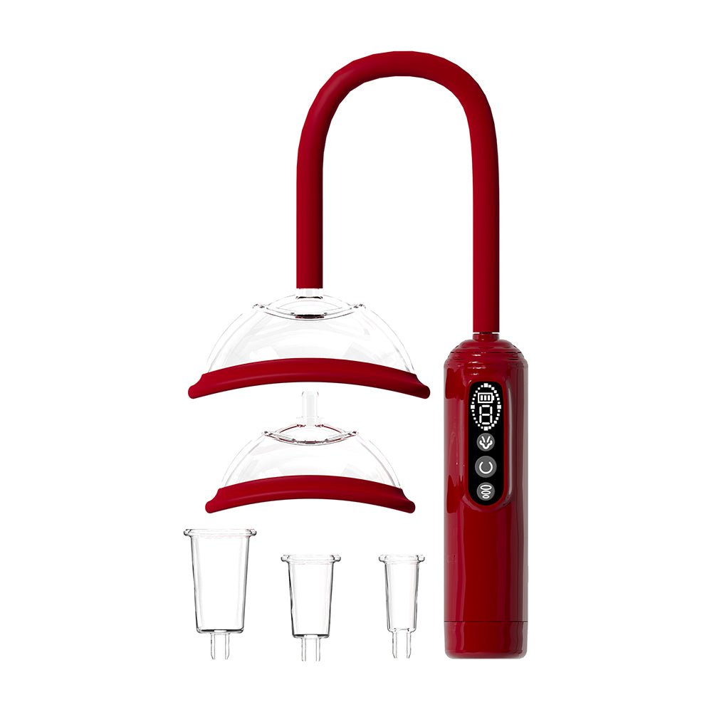 PUMPED Automatic Rechargeable Vulva, Breast & Nipple Pump Red - Image 2