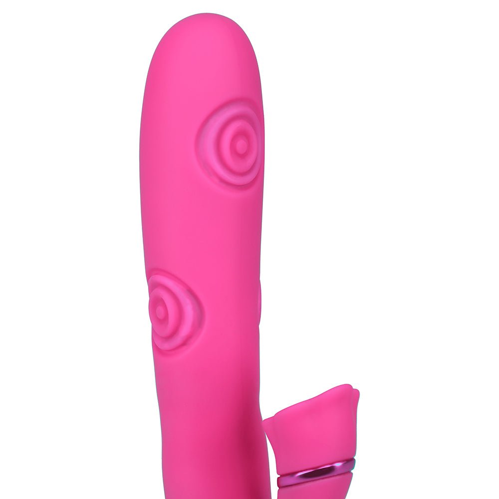VIVE Fiore Rechargeable G-Spot Air Wave and Tapping Flared Clit Stimulator Pink - Image 6