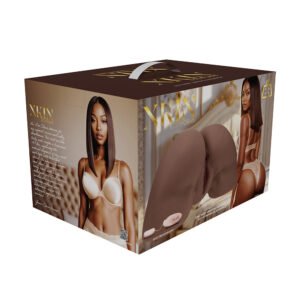 Xkin Bodyforms Clara Vossin Dual Entry Vibrating Masturbator Brown