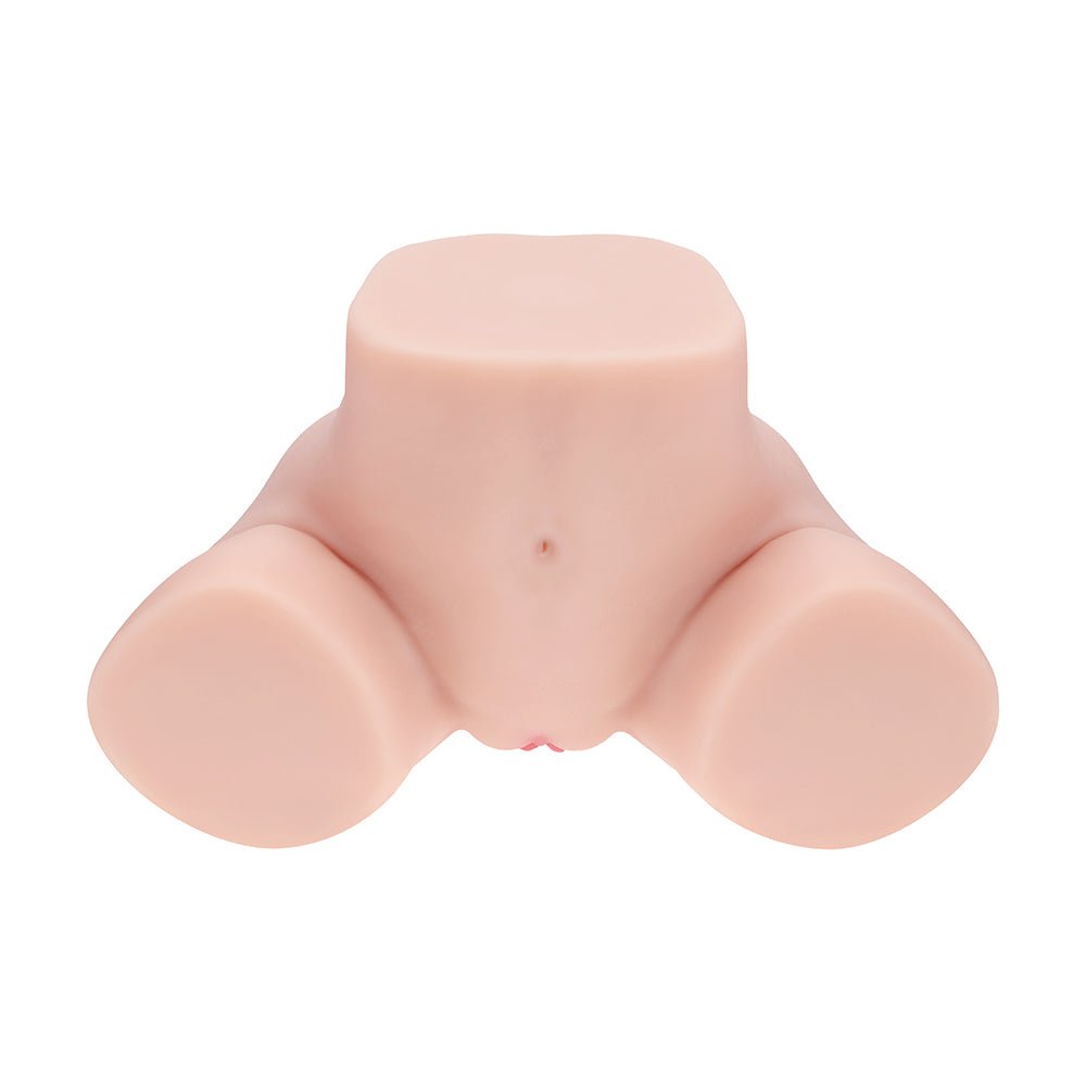 Xkin Bodyforms Elina Rosewood Dual Entry Vibrating Masturbator Beige - Image 5