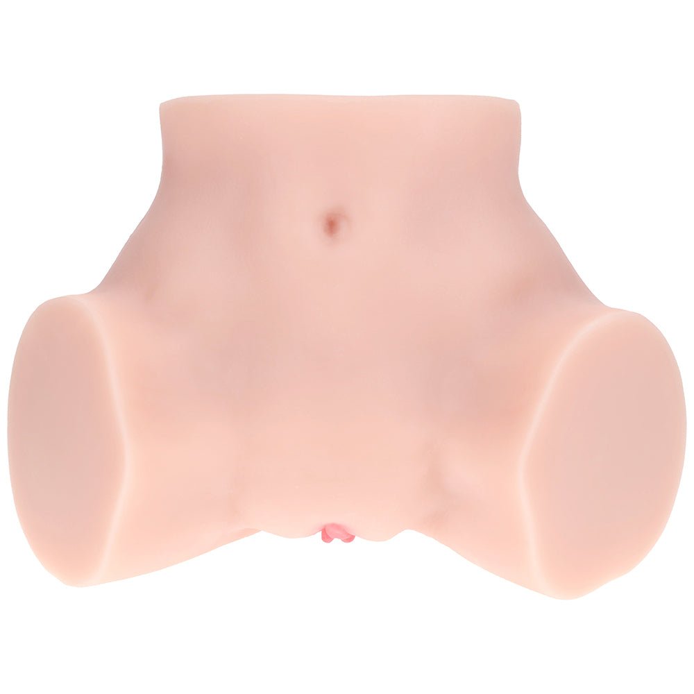 Xkin Bodyforms Bree Knox Dual Entry Vibrating Masturbator Beige - Image 5