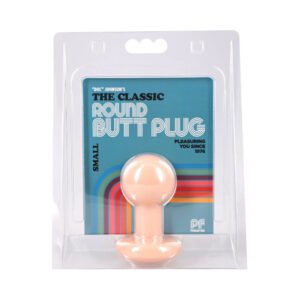 The Classic Round Butt Plug Cream Small