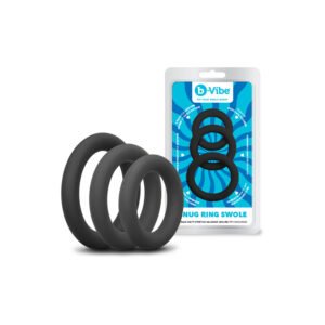 b-Vibe Snug Ring Swole 3-Pack Snug Fit Thick Silicone C-Ring