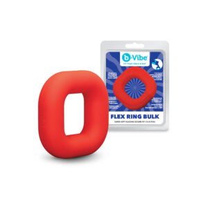 b-Vibe Flex Ring Bulk Silicone C-Ring Red