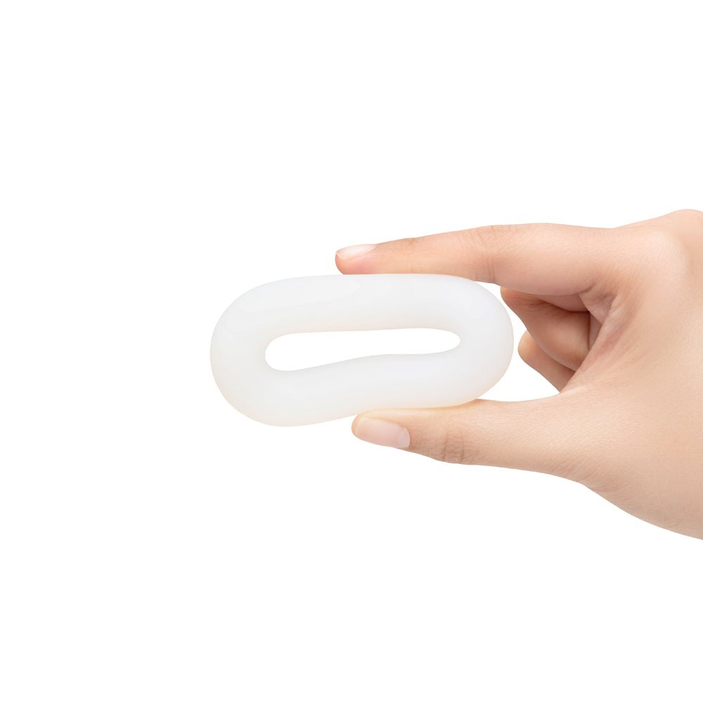 b-Vibe Flex Ring Loop Silicone C-Ring Clear - Image 5