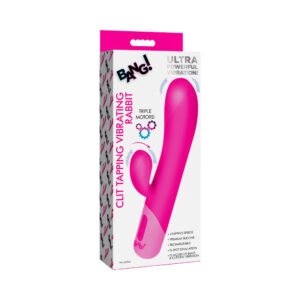 BANG! Clit Tapping Vibrating Rabbit Pink
