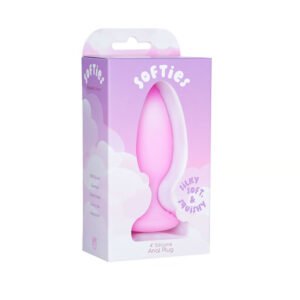 Softies Dual Layer Butt Plug 4 in. Pink