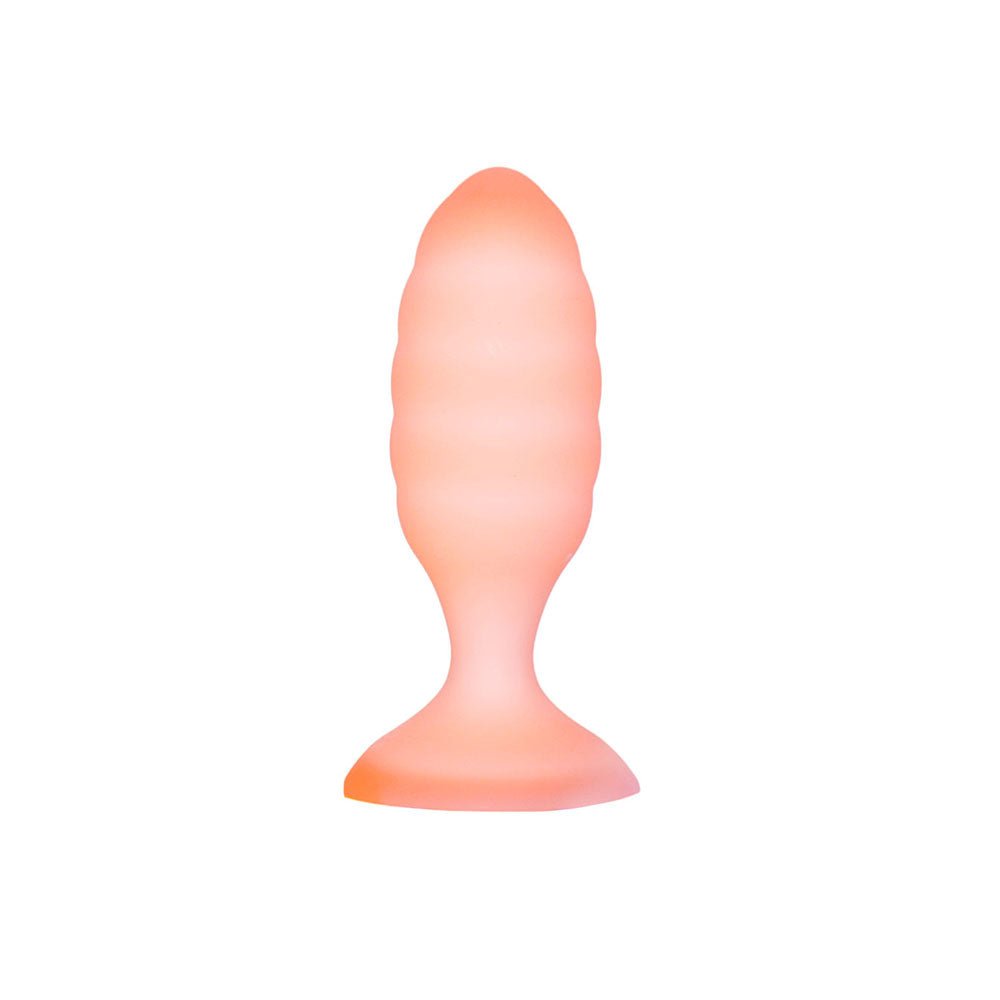 Softies Dual Layer Butt Plug 4 in. Orange - Image 2