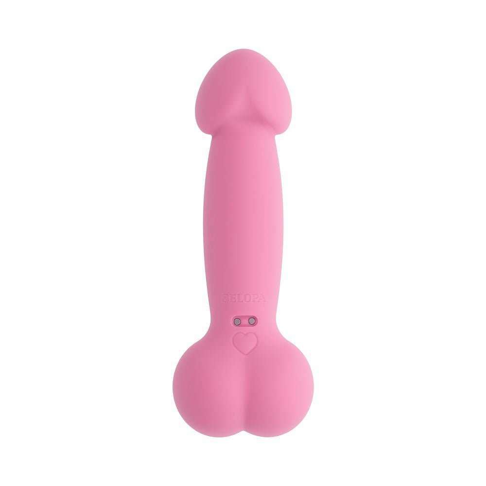 Selopa A Bit Nutty Floppy Phallic Mini Vibrator Pink - Image 2