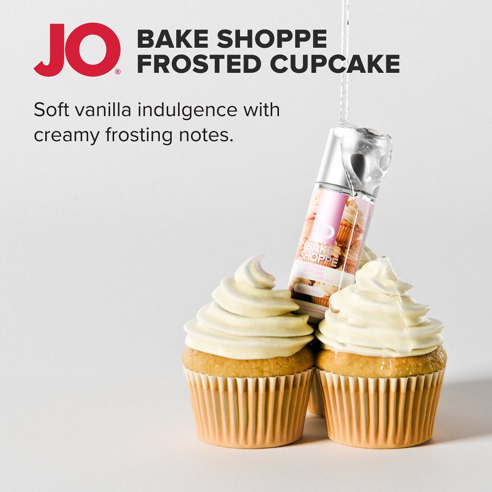 JO Bake Shoppe Frosted Cupcake Flavored Water-Based Lubricant 2 oz. - Image 4