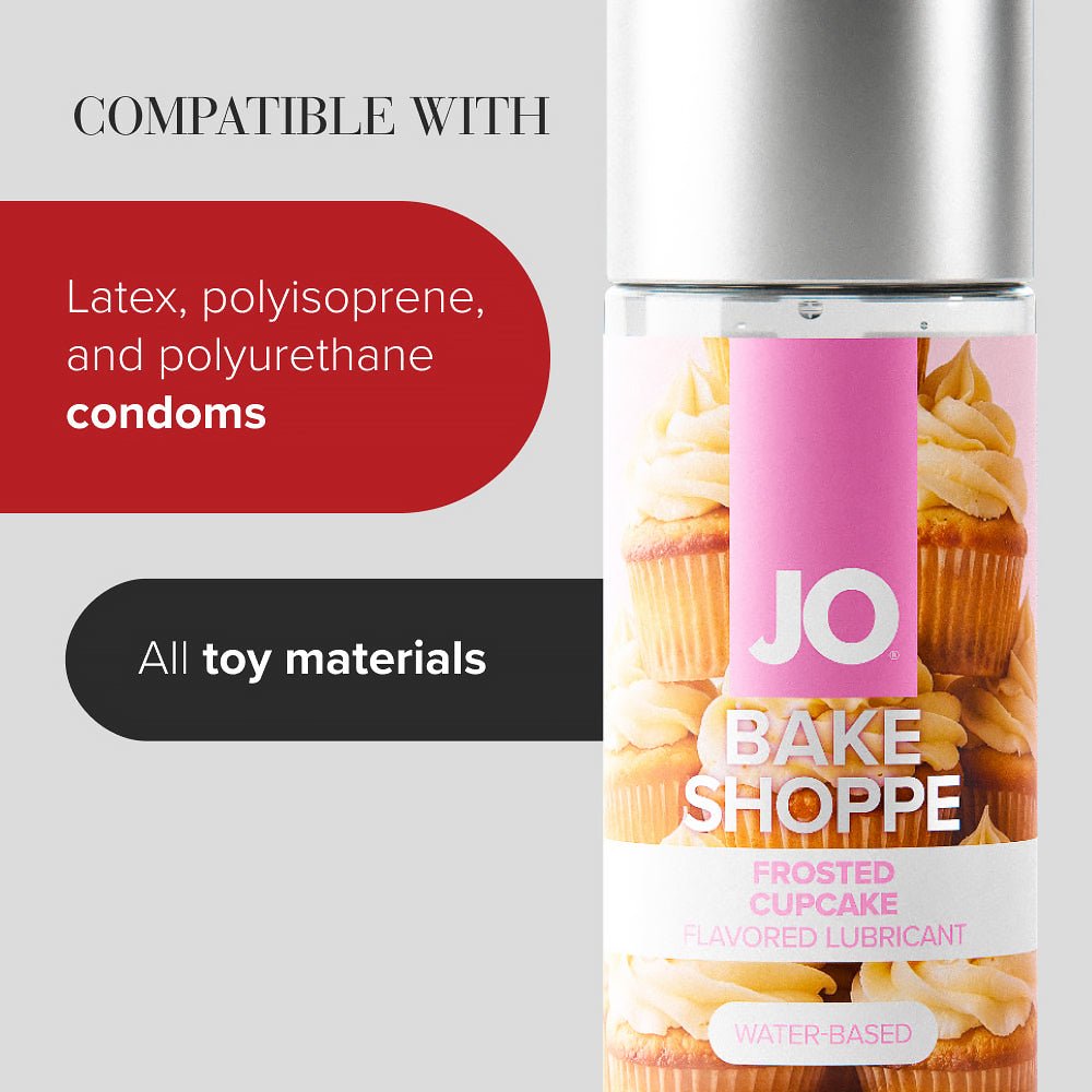 JO Bake Shoppe Frosted Cupcake Flavored Water-Based Lubricant 2 oz. - Image 5