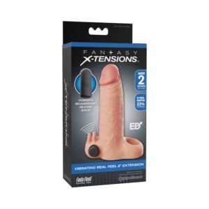 Fantasy X-Tensions Vibrating Real Feel Extension 2 in. Light