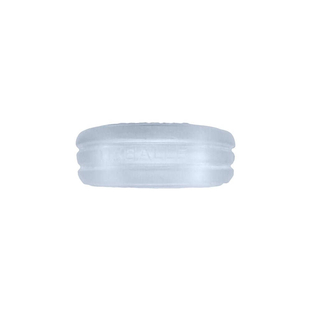 Hunkyjunk Roto Grooved Gripper-Ribbed Cockring Clear Steam - Image 6