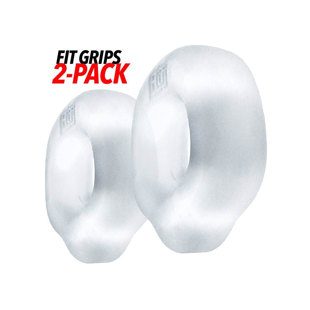 Hunkyjunk Fit Grips 2-Pack Ergo-Fit Cockrings Clear/Clear - Image 4