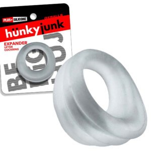 Hunkyjunk Expander Slimmer Scoop Style Cockring Clear Steam