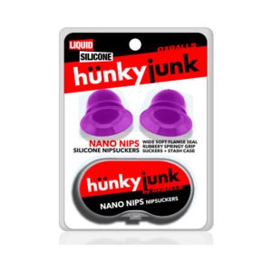 Hunkyjunk Nano Nips "Just The Tip" Nipple-Nubs Purple Silicone