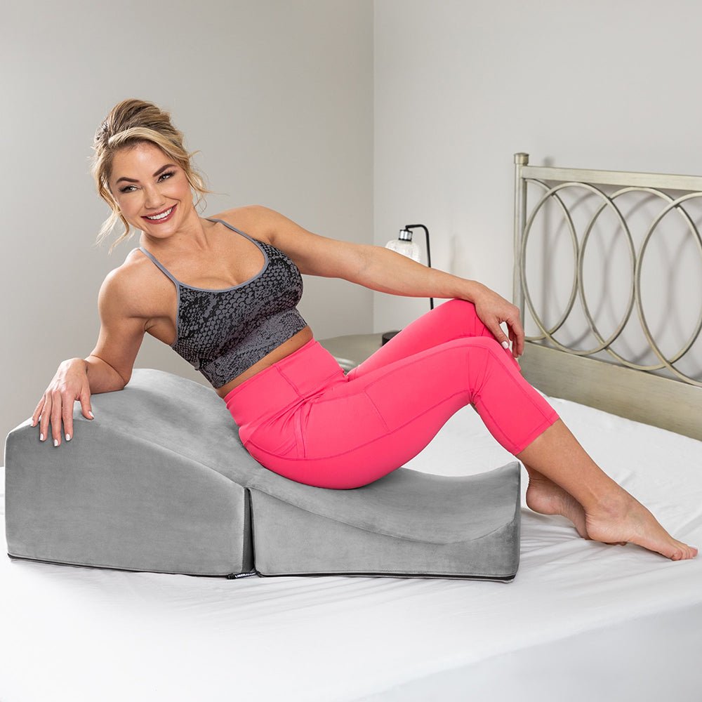 Liberator Flip Ramp Sex Positioning Pillow with Slip Cover Lush Grey - Image 2