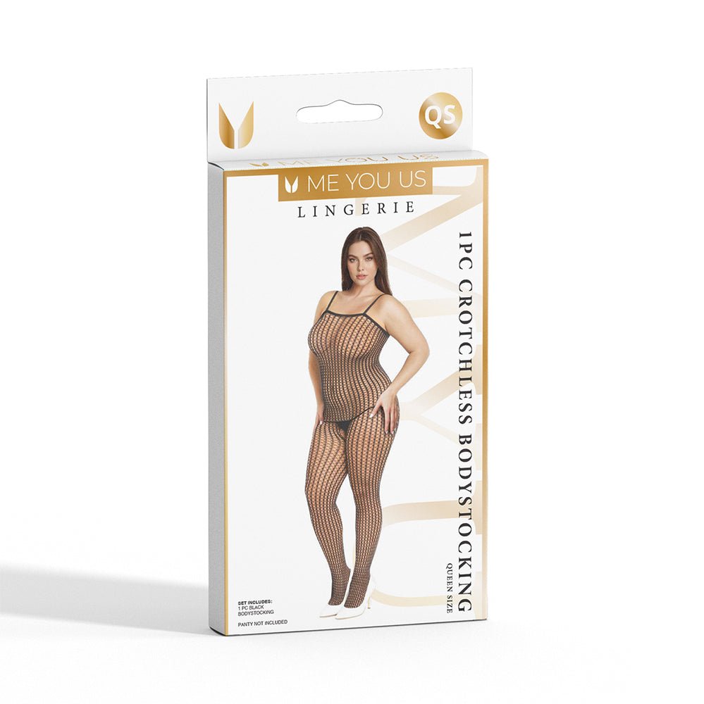 Me You Us Crotchless Bodystocking Queen Size
