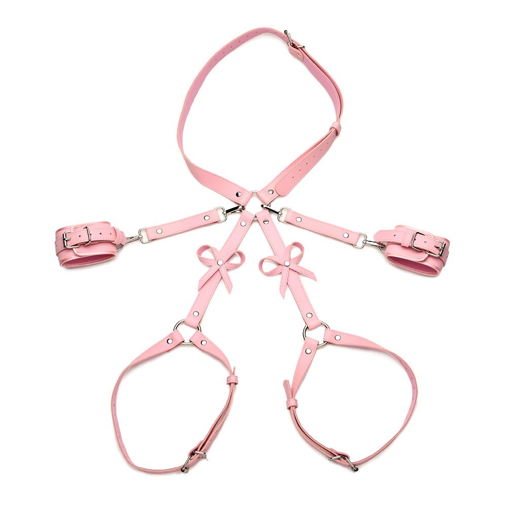STRICT Bondage Harness with Bows Pink M/L - Image 2