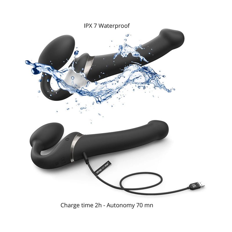 Strap-On-Me Multi Orgasm Bendable Strapless Strap-On Black Medium - Image 4
