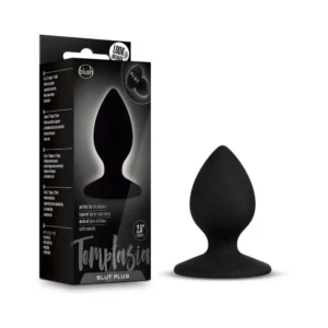 Temptasia 'Slut' Silicone Anal Plug Black