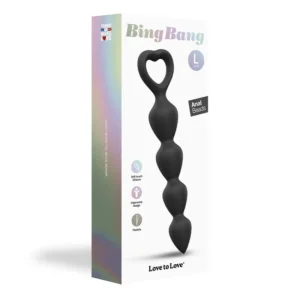 Love to Love Bing Bang Silicone Anal Beads Noir Large